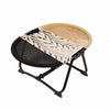 Foldable Elevated Oval Pet Cot for Cats and Dogs