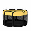 Foldable Enclosed Patchwork Pet Bed for Cats and Dogs