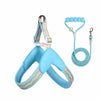 Oxford Cloth Dog Harness and Round Leash Set for Everyday Walks