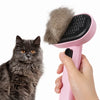 2-in-1 Dog & Cat Grooming Brush with Pin Brush and Detangling Comb