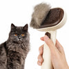 2-in-1 Dog & Cat Grooming Brush with Pin Brush and Detangling Comb
