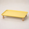 Elevated Pet Bowl Stand with Solid Wood Legs for Cats and Dogs