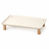 Elevated Pet Bowl Stand with Solid Wood Legs for Cats and Dogs