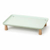 Elevated Pet Bowl Stand with Solid Wood Legs for Cats and Dogs