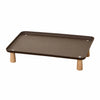 Elevated Pet Bowl Stand with Solid Wood Legs for Cats and Dogs