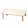 Elevated Pet Bowl Stand with Solid Wood Legs for Cats and Dogs
