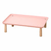 Elevated Pet Bowl Stand with Solid Wood Legs for Cats and Dogs