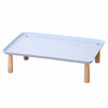 Elevated Pet Bowl Stand with Solid Wood Legs for Cats and Dogs