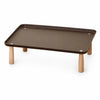 Elevated Pet Bowl Stand with Solid Wood Legs for Cats and Dogs