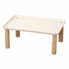 Elevated Pet Bowl Stand with Solid Wood Legs for Cats and Dogs