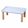 Elevated Pet Bowl Stand with Solid Wood Legs for Cats and Dogs