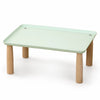 Elevated Pet Bowl Stand with Solid Wood Legs for Cats and Dogs