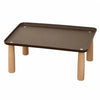 Elevated Pet Bowl Stand with Solid Wood Legs for Cats and Dogs