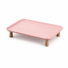 Elevated Pet Bowl Stand with Solid Wood Legs for Cats and Dogs