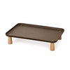 Elevated Pet Bowl Stand with Solid Wood Legs for Cats and Dogs