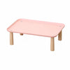 Elevated Pet Bowl Stand with Solid Wood Legs for Cats and Dogs