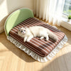 Waterproof Pet Bed Mattress with Removable Cover and Pillow
