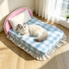 Waterproof Pet Bed Mattress with Removable Cover and Pillow