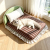 Waterproof Pet Bed Mattress with Removable Cover and Pillow