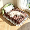 Waterproof Pet Bed Mattress with Removable Cover and Pillow