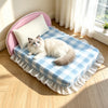 Waterproof Pet Bed Mattress with Removable Cover and Pillow