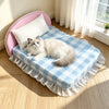 Waterproof Pet Bed Mattress with Removable Cover and Pillow