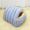Covered House-Style Pet Bed for Cats and Small Dogs