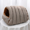 Covered House-Style Pet Bed for Cats and Small Dogs