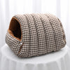 Covered House-Style Pet Bed for Cats and Small Dogs