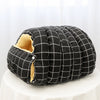 Covered House-Style Pet Bed for Cats and Small Dogs