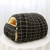 Covered House-Style Pet Bed for Cats and Small Dogs