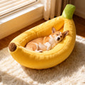 Banana-Shaped Pet Bed for Small and Medium Dogs and Cats