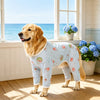 Four-Leg Mesh Dog Shirt with Printed Design