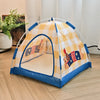 Foldable Semi-Enclosed Tent Bed for Cats and Small Dogs