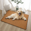 Woven Rattan Pet Mat with Foam Padding for Cats and Dogs