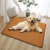 Woven Rattan Pet Mat with Foam Padding for Cats and Dogs