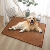 Woven Rattan Pet Mat with Foam Padding for Cats and Dogs