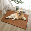 Woven Rattan Pet Mat with Foam Padding for Cats and Dogs