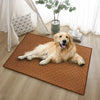 Woven Rattan Pet Mat with Foam Padding for Cats and Dogs