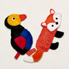 Squeaky Crinkle Dog Toy with Woodland Animal Designs