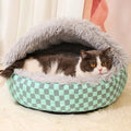 Semi-Enclosed Pet Bed for Cats and Dogs