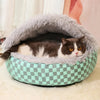 Semi-Enclosed Pet Bed for Cats and Dogs