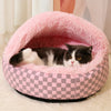 Semi-Enclosed Pet Bed for Cats and Dogs