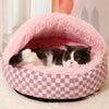 Semi-Enclosed Pet Bed for Cats and Dogs