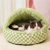 Semi-Enclosed Pet Bed for Cats and Dogs