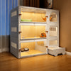 Indoor Cat Enclosure with Integrated Litter Box Area