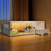 Indoor Cat Enclosure with Integrated Litter Box