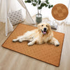 Woven Rattan Pet Mat with Foam Padding for Cats and Dogs