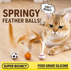 Cat Feather Ball Toy for Interactive and Independent Play