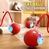 Interactive Automatic Cat Teaser Ball with String, 3 Play Modes